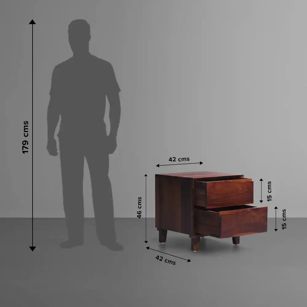 Karshan Solid Wood Bedside Tables - Image 3