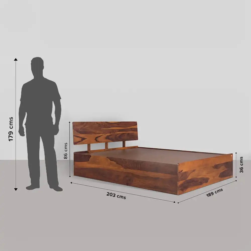 Karshan Sheesham Solid Wood Storage Beds - Image 3