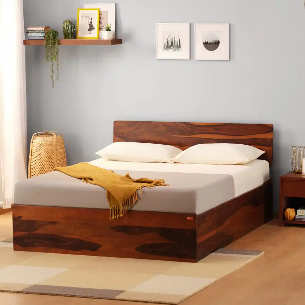 Karshan Sheesham Solid Wood Storage Beds