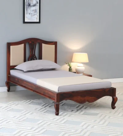 Modern Style Single Bed in Sheesham with Premium Craftsmanship