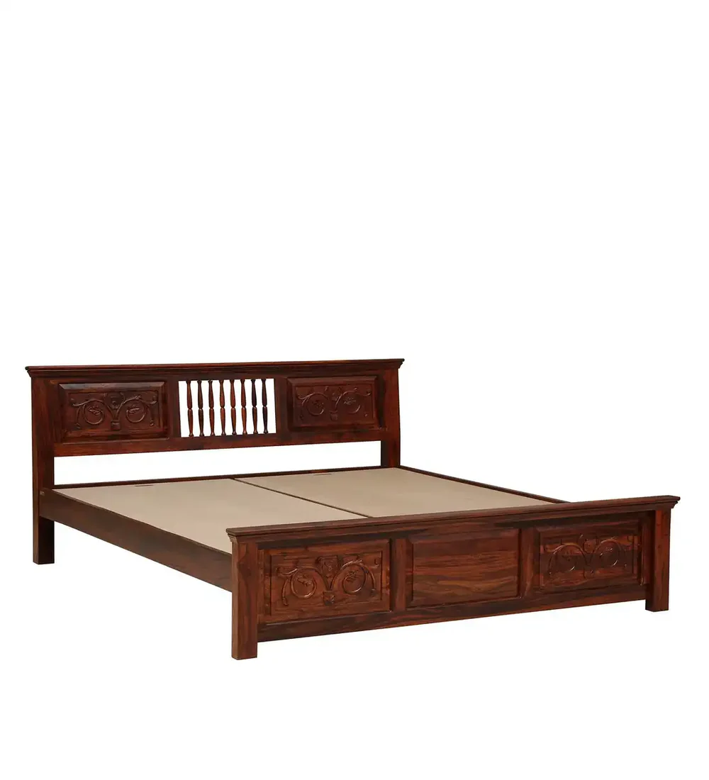 Wooden bed in Bangalore Without Storage By Classic Wood - Image 4