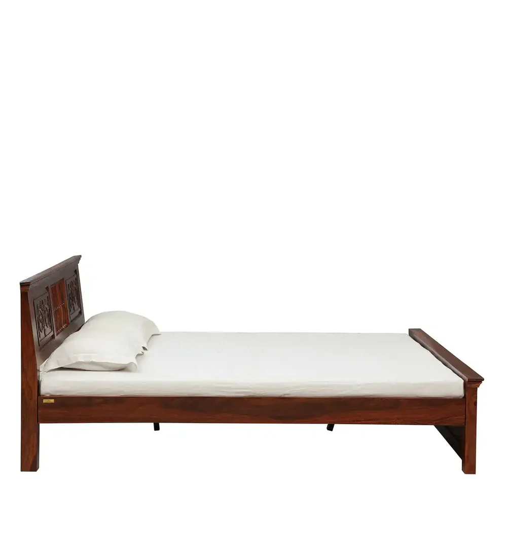 Wooden bed in Bangalore Without Storage By Classic Wood - Image 5