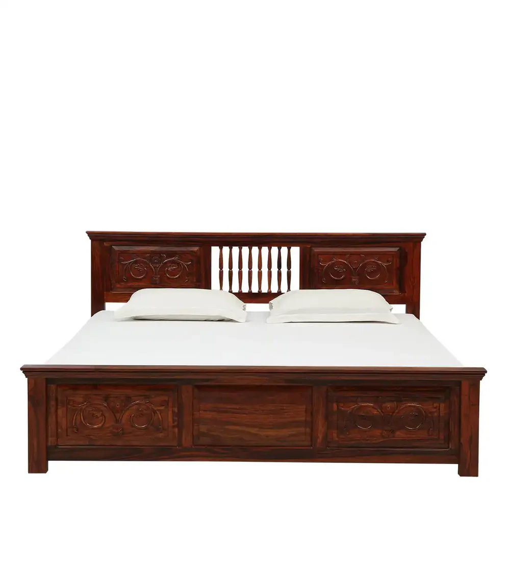 Wooden bed in Bangalore Without Storage By Classic Wood - Image 8