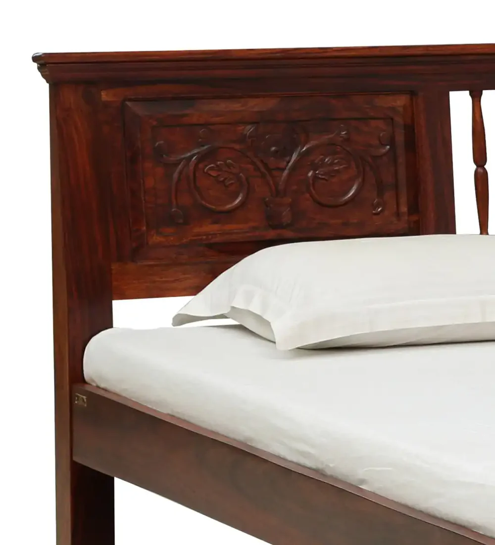 Wooden bed in Bangalore Without Storage By Classic Wood - Image 9
