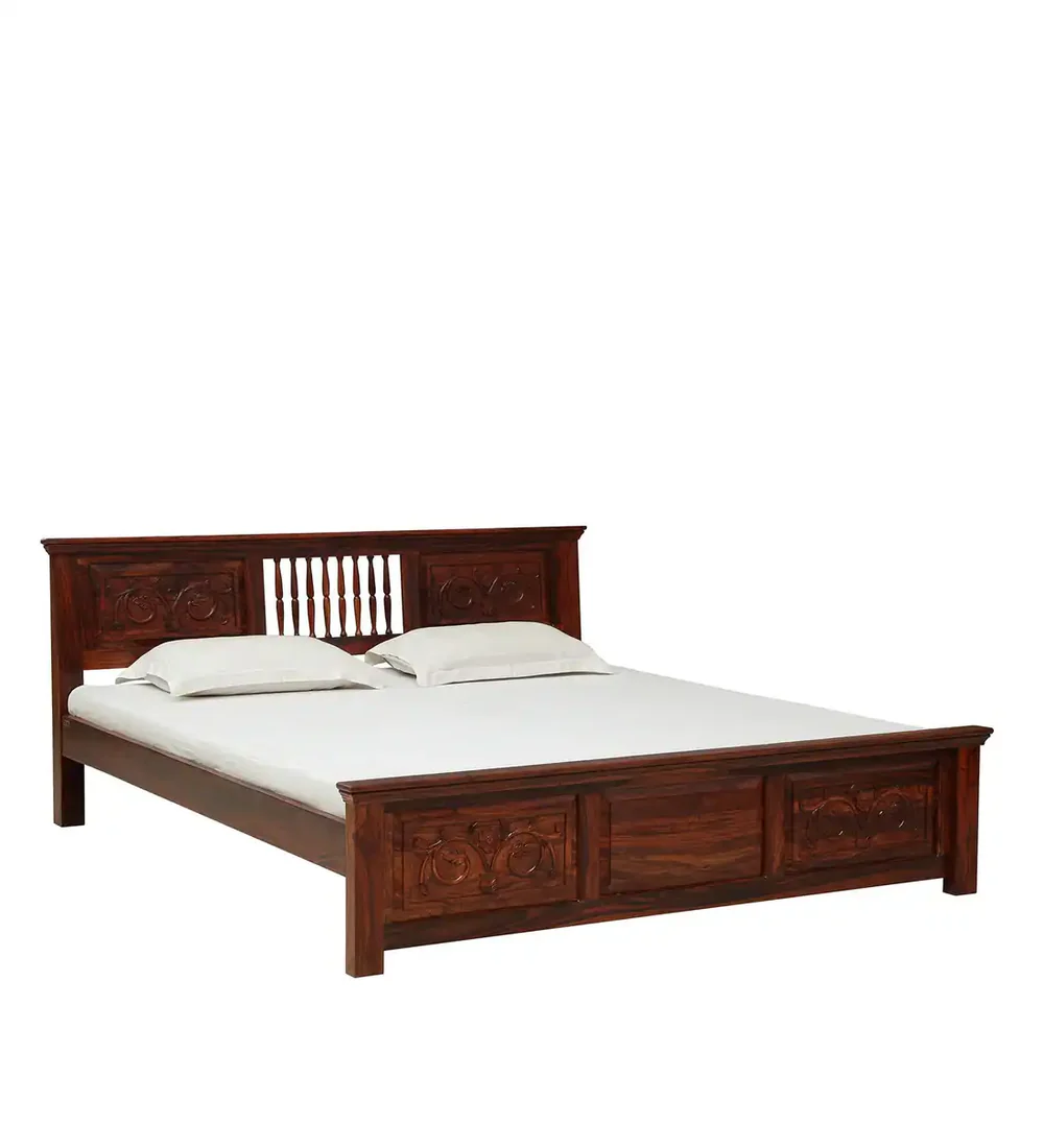 Wooden bed in Bangalore Without Storage By Classic Wood - Image 10