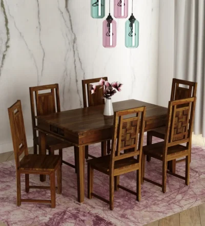 Rating Solid Sheesham Wood 6 Seater Dining Sets
