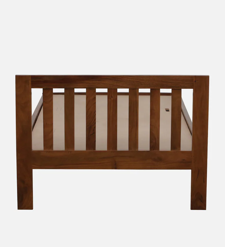 Vintage Sheesham Single Bed with Carved Footboard By Classic Wood - Image 5