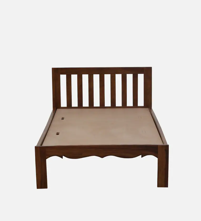 Vintage Sheesham Single Bed with Carved Footboard By Classic Wood - Image 6