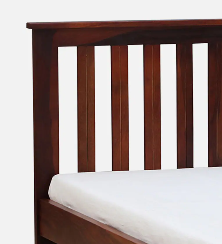 Light Weight Single Bed in Sheesham with Simple Design By Classic Wood - Image 9