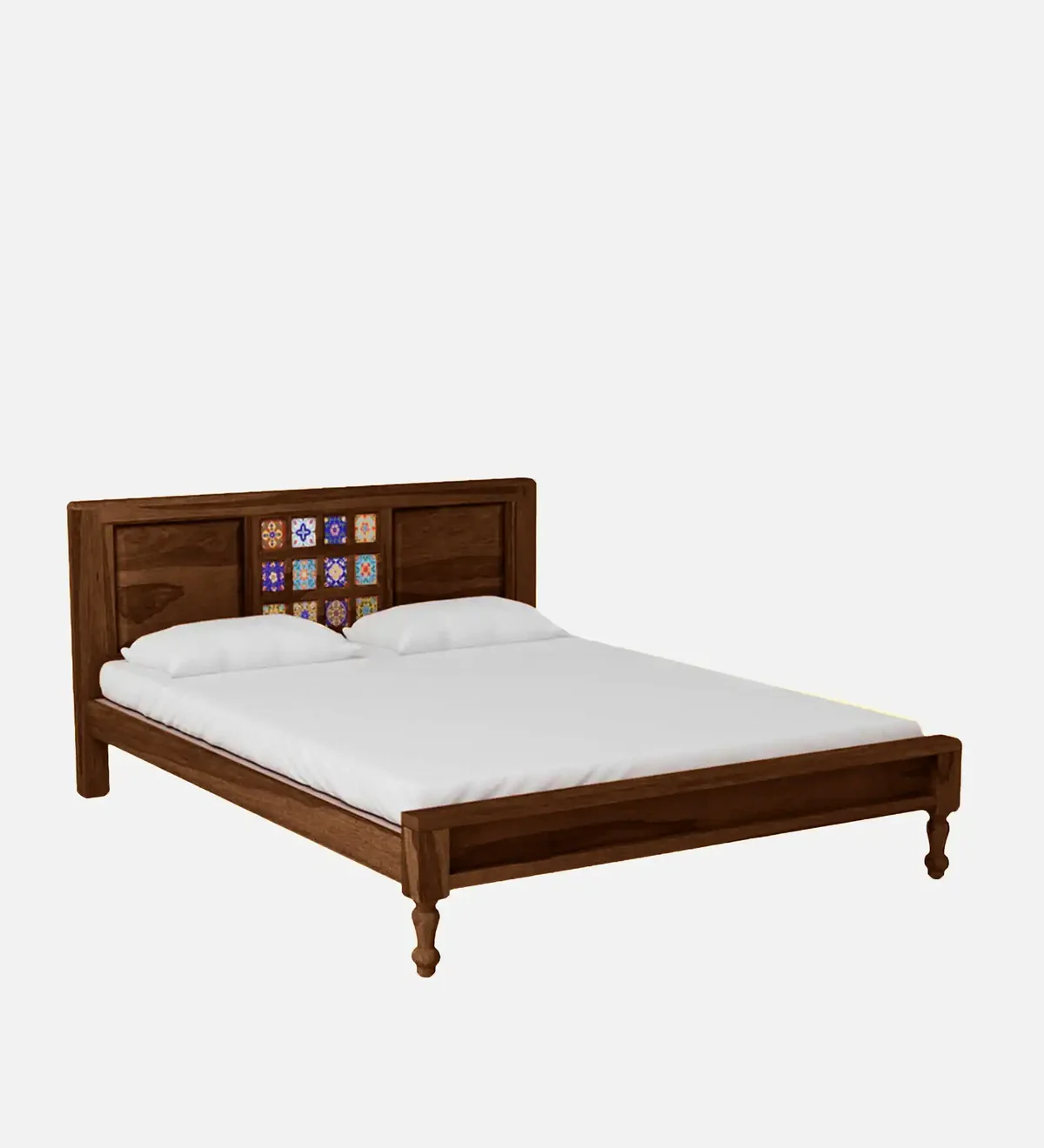 Graceful Headrest Bed Without Storage By Classic Wood - Image 6