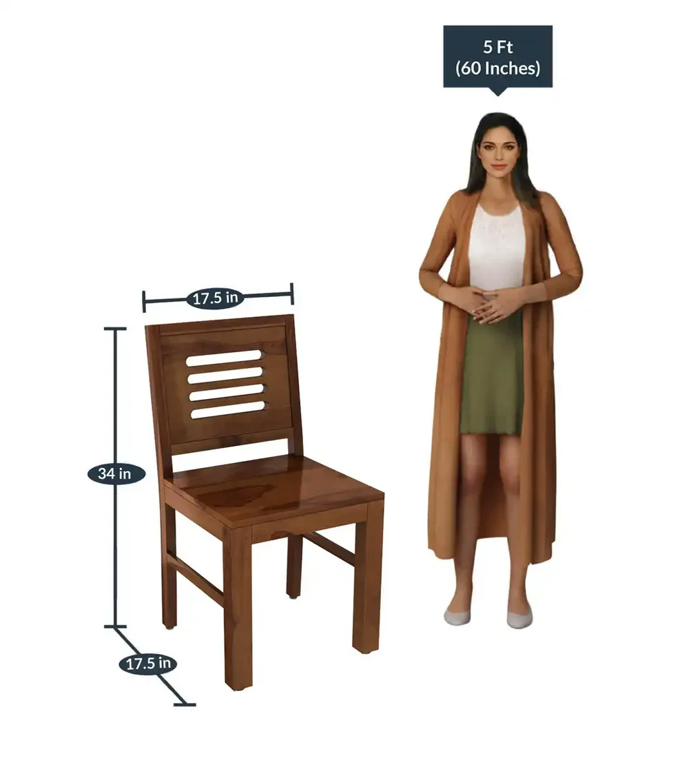 Durable Solid Dining Set for Long Term Use with Rich Wood Grain Texture - Image 4