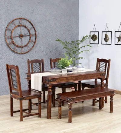 Dining Set for Small Dining Area with Compact Table and Upholstered Seats