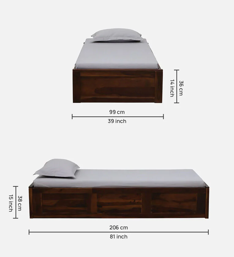 Minimalist Wooden Single Bed for Small Bedroom Spaces By Classic Wood - Image 3