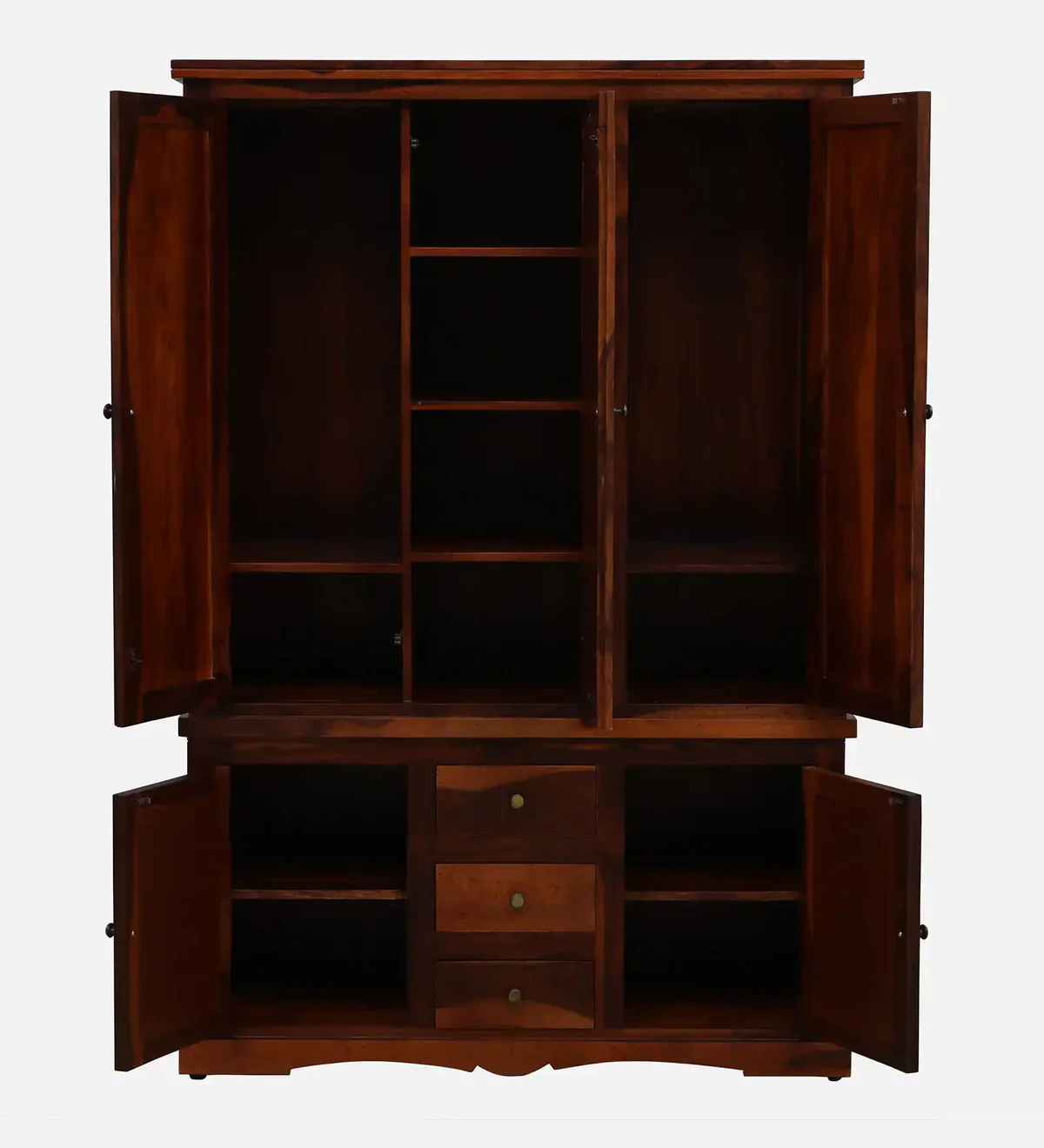 Solid Sheesham Wood Wardrobe 3 Door for Bedroom By Classic Wood - Image 6
