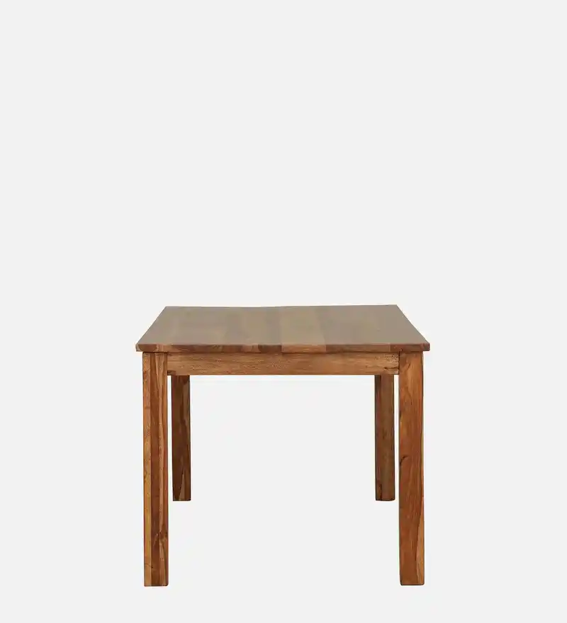 Modern Dining Table with Rectangular Top and Rich Wooden Grain Pattern - Image 6