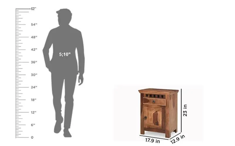 Juber Solid Wood Bedside Tables - Image 3