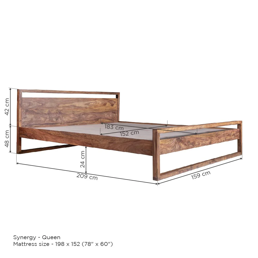 Classic High Quality Bed WIthout Storage Bed By Classic Wood - Image 3
