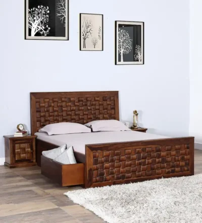 UrbanRest Metal Frame Bed Storage with Drawers By Classic Wood