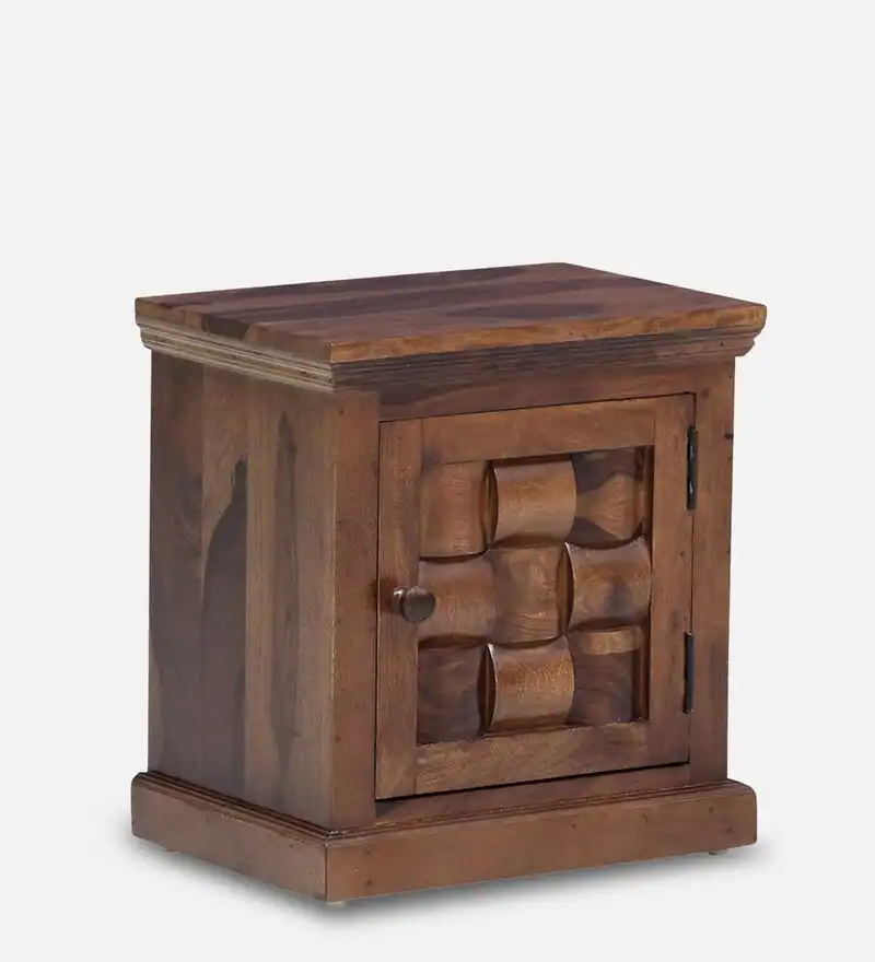Rating Solid Wood Sheesham Bedside Table - Image 3