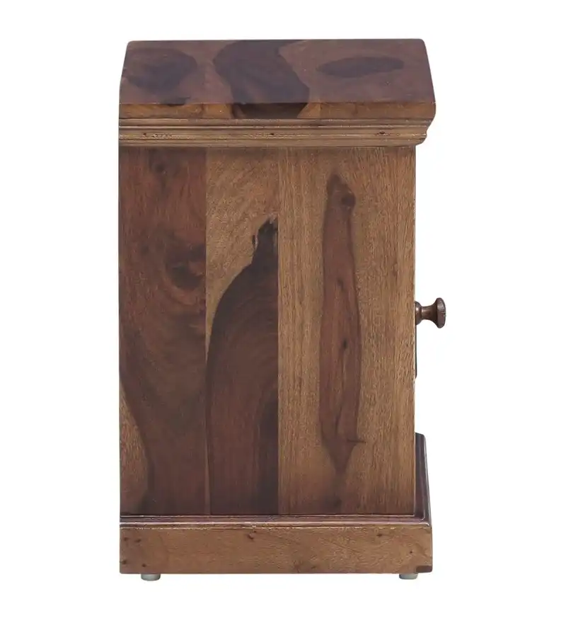 Rating Solid Wood Sheesham Bedside Table - Image 7
