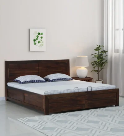 Coverings Indian Rosewood Bed Hydraulic Storage By Classic Wood