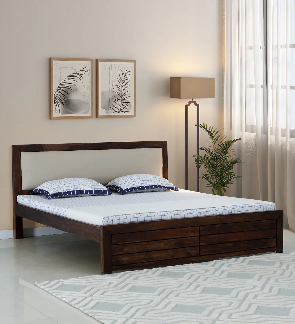 Roscow Sheesham Wood Beds