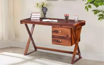 Compact Study Table with Book Shelf and Foldable Feature for Hostel Use