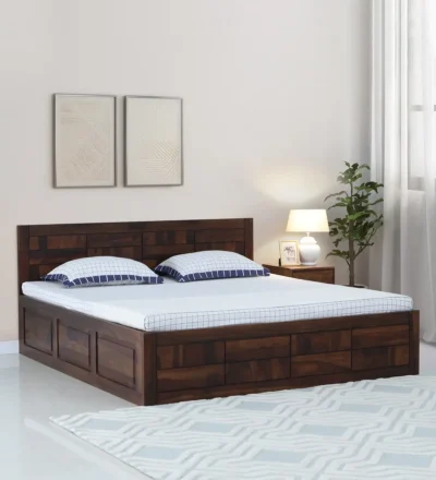 Wooden Bed For Home With Storage By Classic Wood