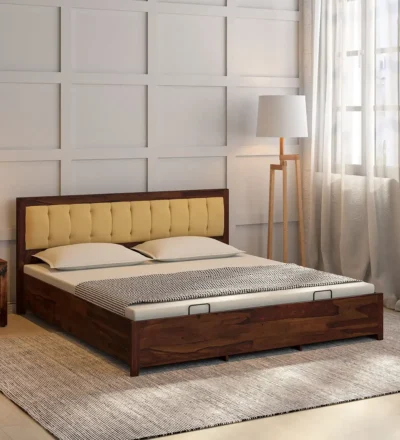 EdgeSleep Floating Bed Frame Hydraulic Storage By Classic Wood Online Furniture