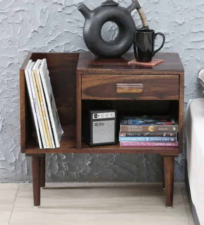 Wooden nightstand with ample storage By Classic Wood