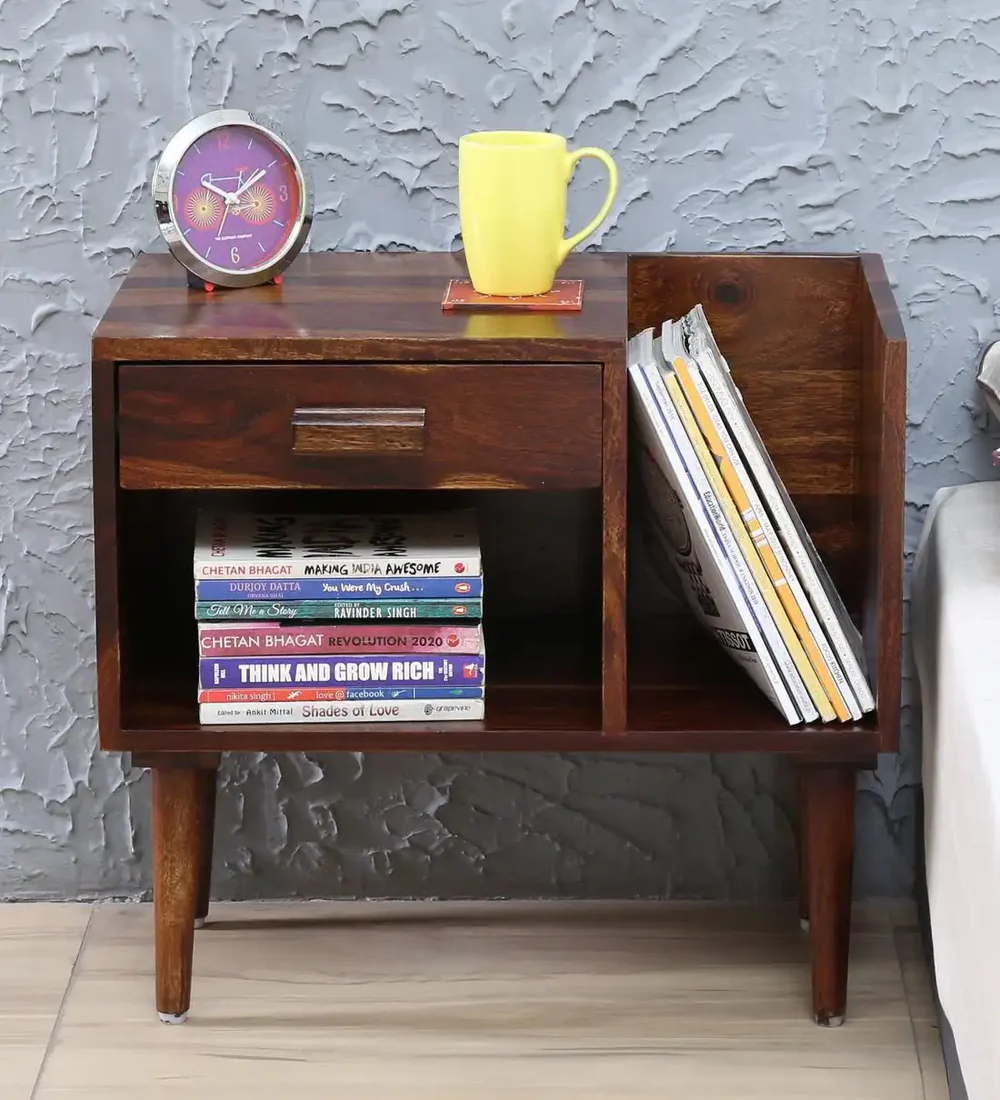 Vexo Solid Wood Bed Side Table