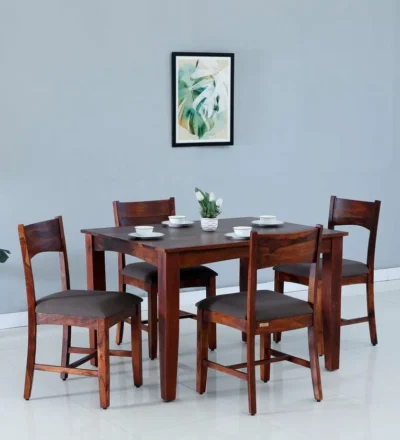 Viscay Sheesham Wood 4 Seater Dining Set By Classic Wood