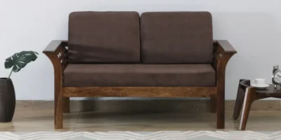 2 Seater Couch for Living Room with Cozy Seat and Fabric Cover