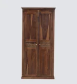 Tall Wardrobe in Sheesham Wood with Double Door and Storage By Classic Wood - Image 8