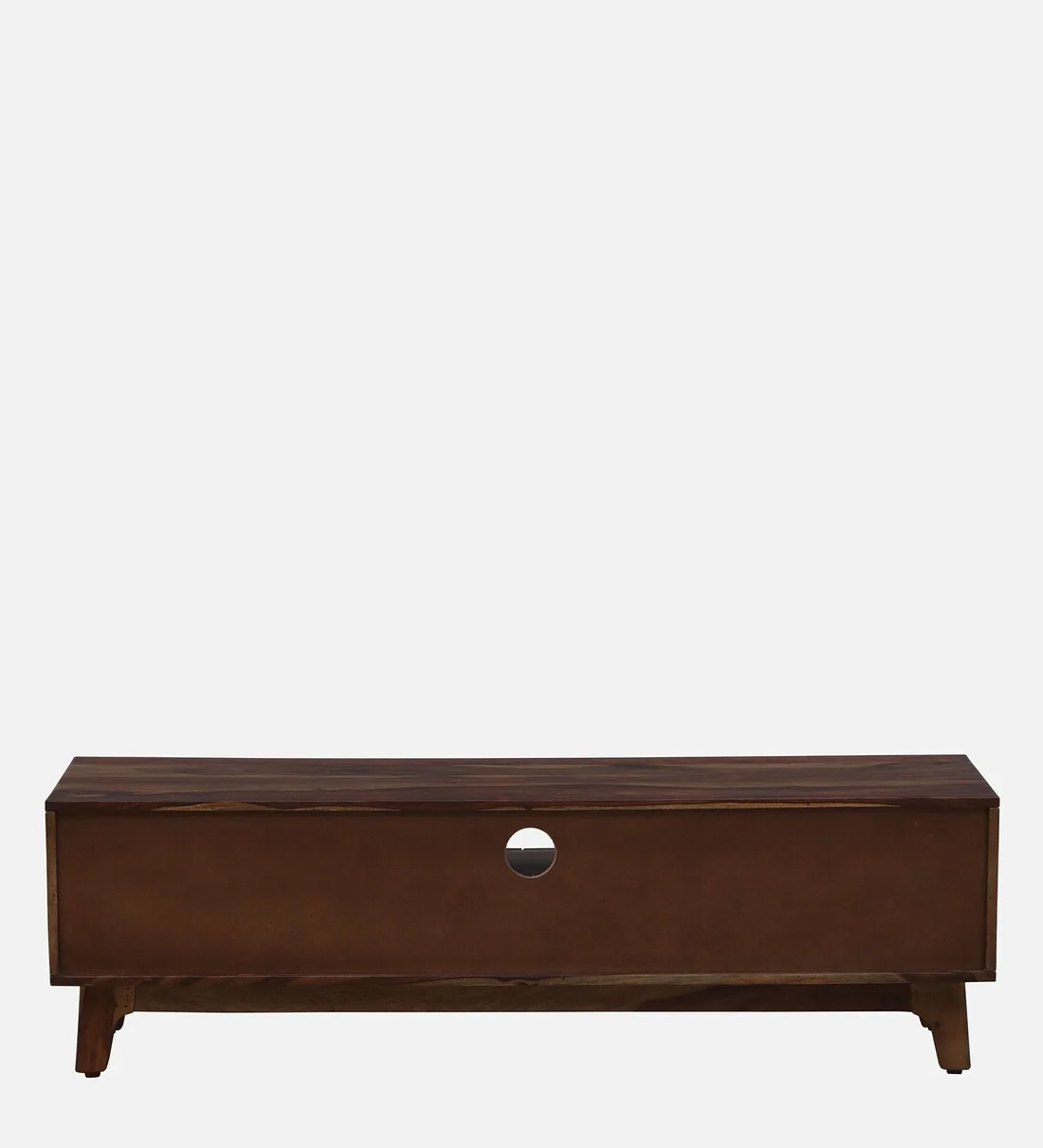 Sheesham Wood TV Stand with Sliding Doors and Open Display Shelf - Image 8