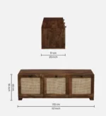 Sheesham TV Cabinet for Home with Modern Layout and Cable Management - Image 3