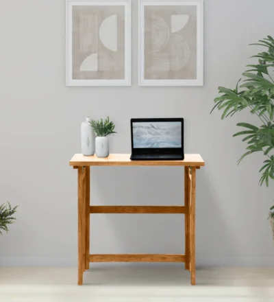 Student Study Table with Open Shelves and Writing Surface for Home