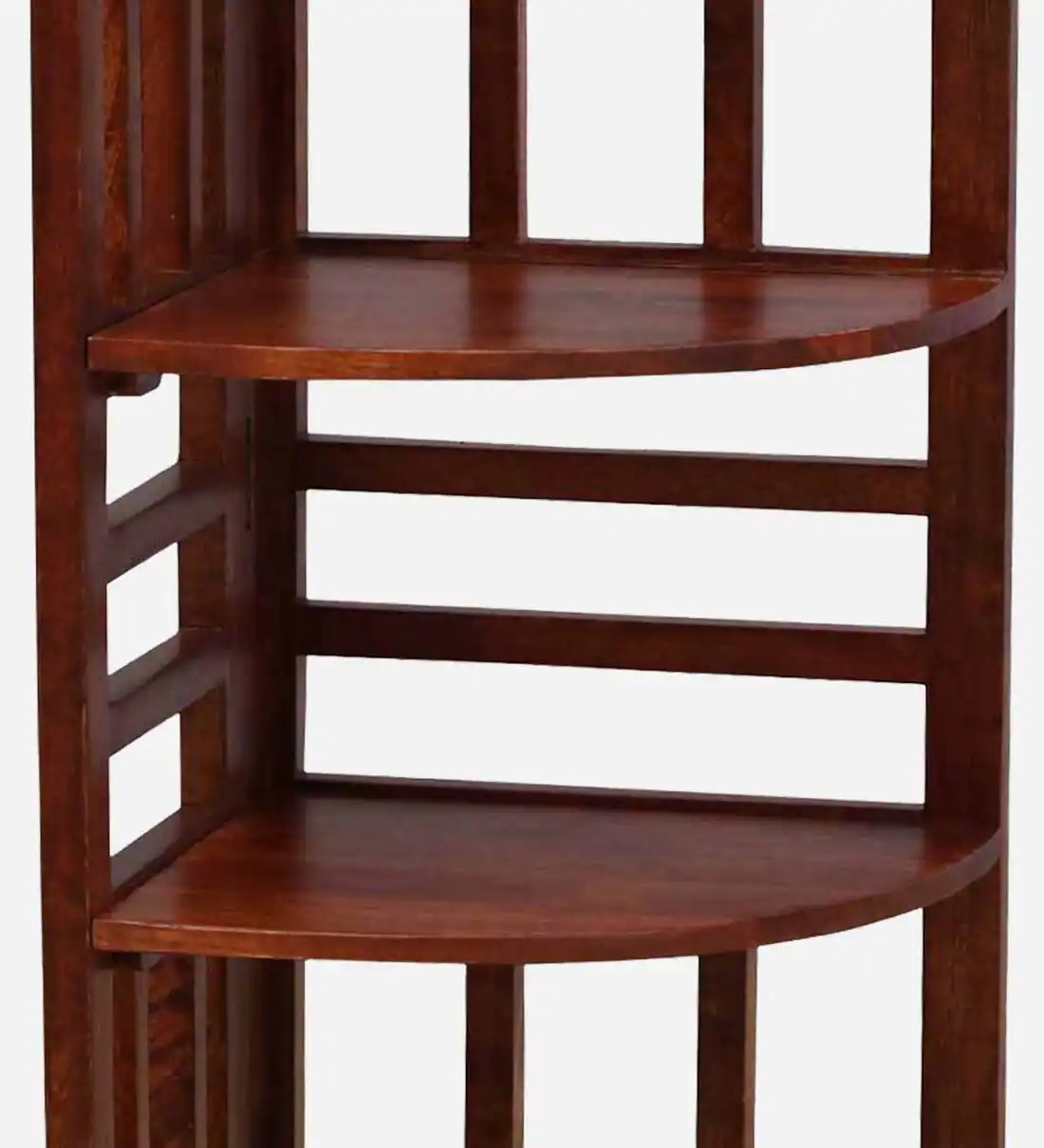 Classic Sheesham Wooden Bookcase with Solid Back Panel and Sturdy Frame - Image 8