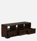 Sleek Sheesham TV Unit with Horizontal Storage and Cable Cutout - Image 6