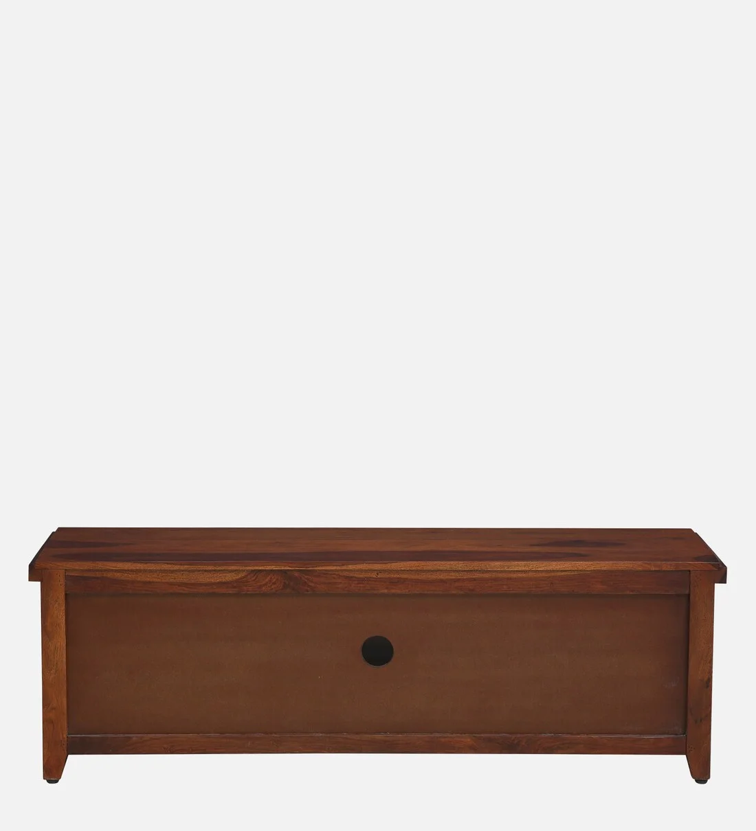 TV Console with Drawer and Cabinet in Polished Sheesham Wood - Image 4