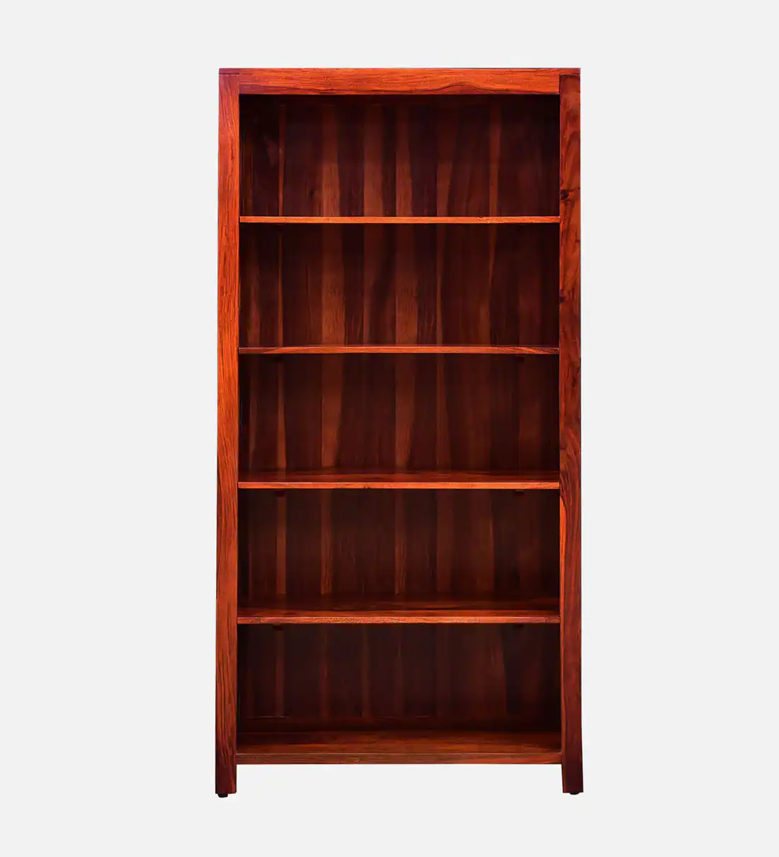 Wooden Bookshelf with Dual Purpose Storage and Multi-Sized Shelf Units - Image 7