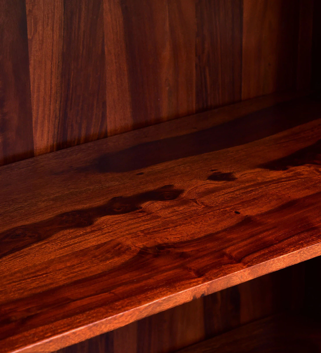 Wooden Bookshelf with Dual Purpose Storage and Multi-Sized Shelf Units - Image 8