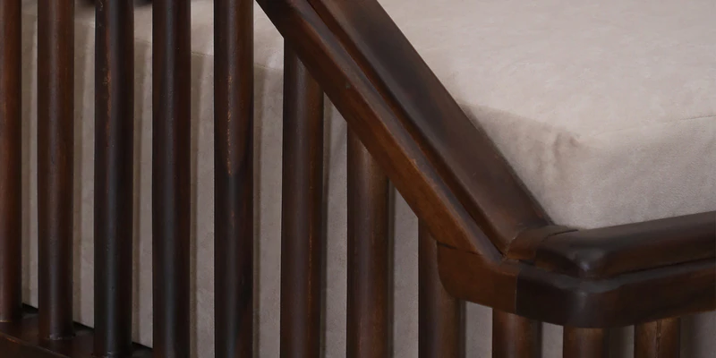 Velvet 3 Seater Sofa with Deep Seat and Designer Arms By Classic Wood - Image 9