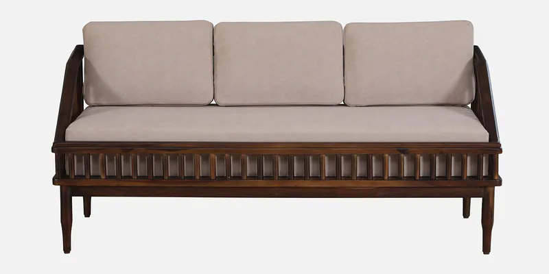 Velvet 3 Seater Sofa with Deep Seat and Designer Arms By Classic Wood - Image 7
