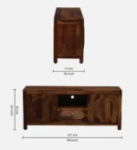 Designer Console in Sheesham with Vintage Look and Durable Structure - Image 3