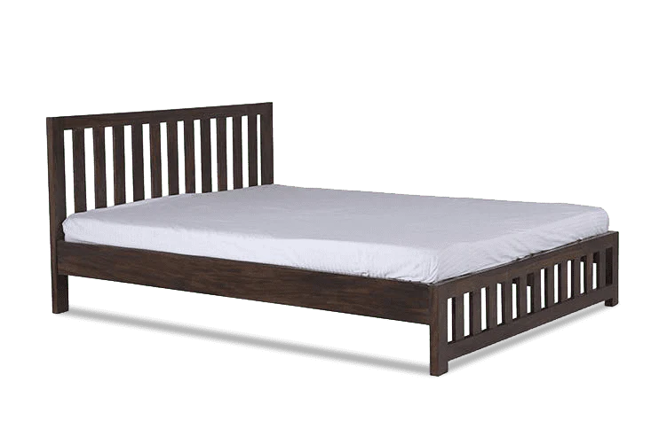 Classic Solid Wood Bed with High Backrest and Full Underbed Online - Image 9
