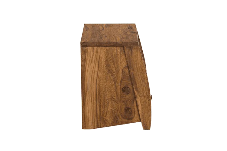 Swivel Bedside Table Solid Wood with Drawer By Classic Wood - Image 9