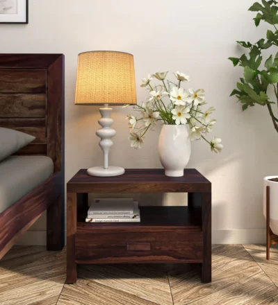 Vcropolis Wooden Night Stand With Drawer By Classic Wood