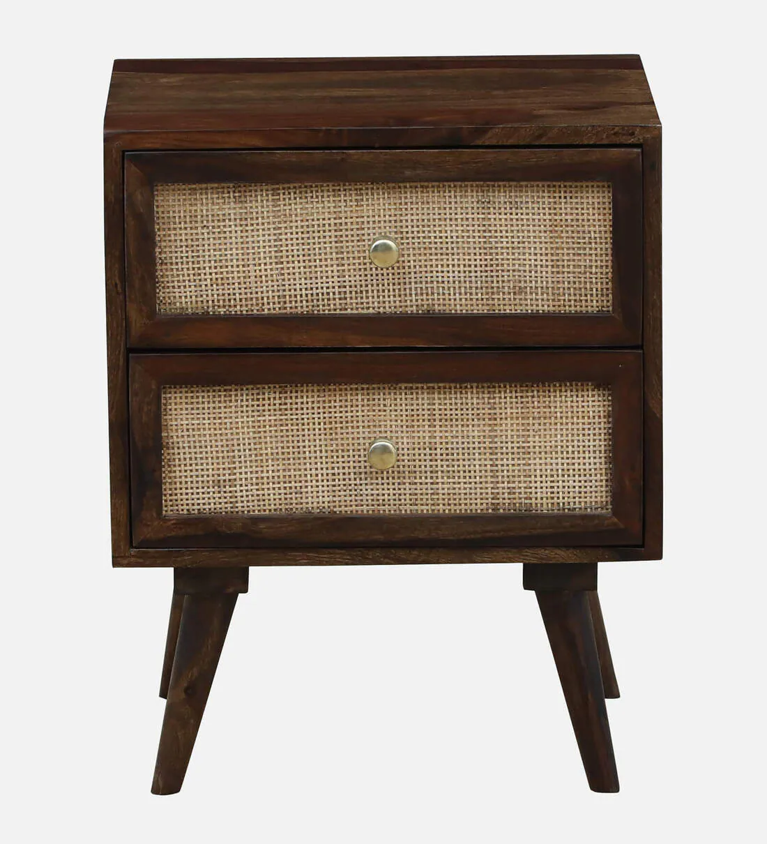 Solid Oak Bedside Table with Adjustable Shelves By Classic Wood - Image 4