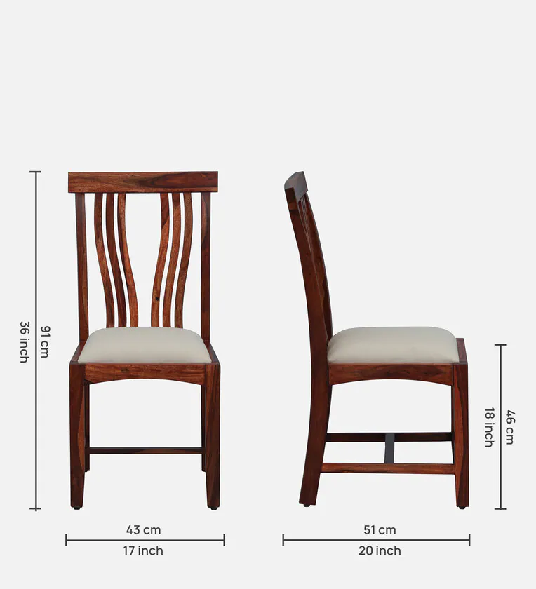 Rectangular Dining Set 6 Seater for Family Meals with Solid Wood Frame Design - Image 3